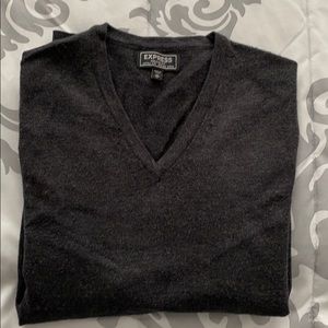 Express men’s merino wool sweater XS Dark Gray